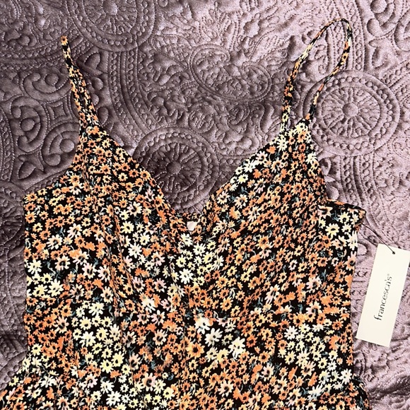 Francesca’s Floral Jumpsuit, Size Medium - Picture 6 of 11